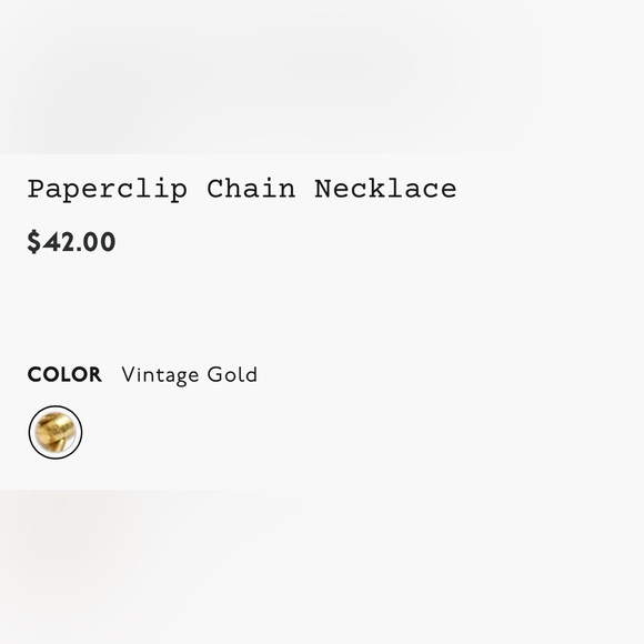 Madewell paperclip chain necklace - Picture 10 of 16